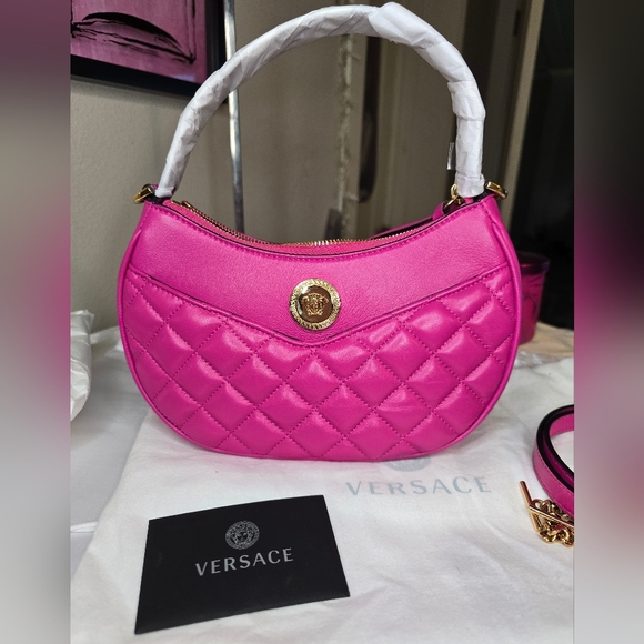 NEW Versace Medusa Quilted 2 Way Bag! - Picture 9 of 14